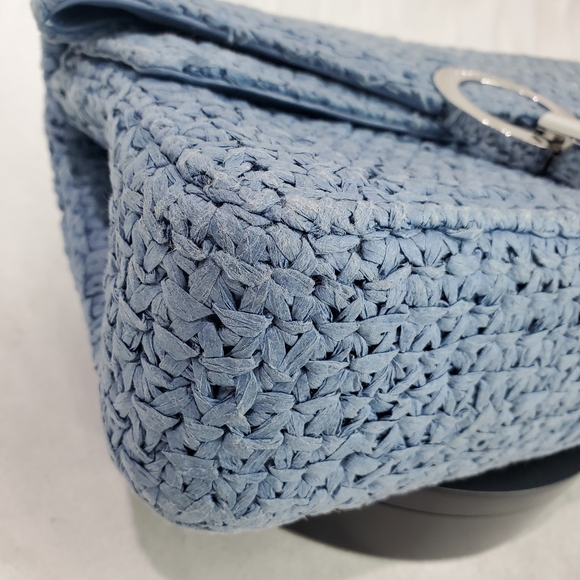 Sandro Raffia Yza Blue Bag - Picture 16 of 17